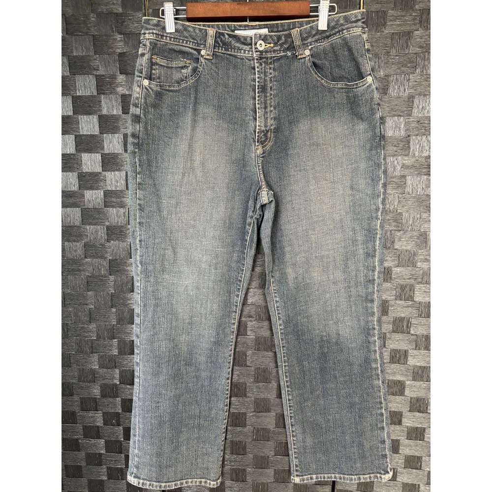 Chico's Platinum Jeans Women's Size 2 Short Medium Wash Blue Denim